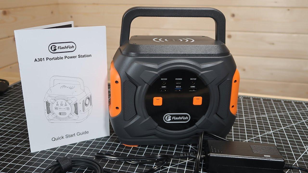 FlashFish A301 Power Solar Generator 320w