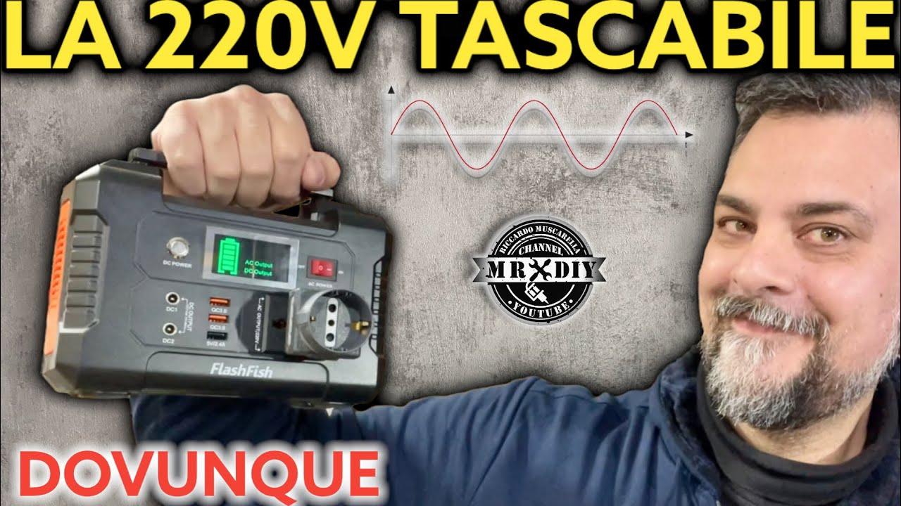 Finally an inexpensive one! Pocket-sized mini power station with 220V power and with USB QC Flashfish E200