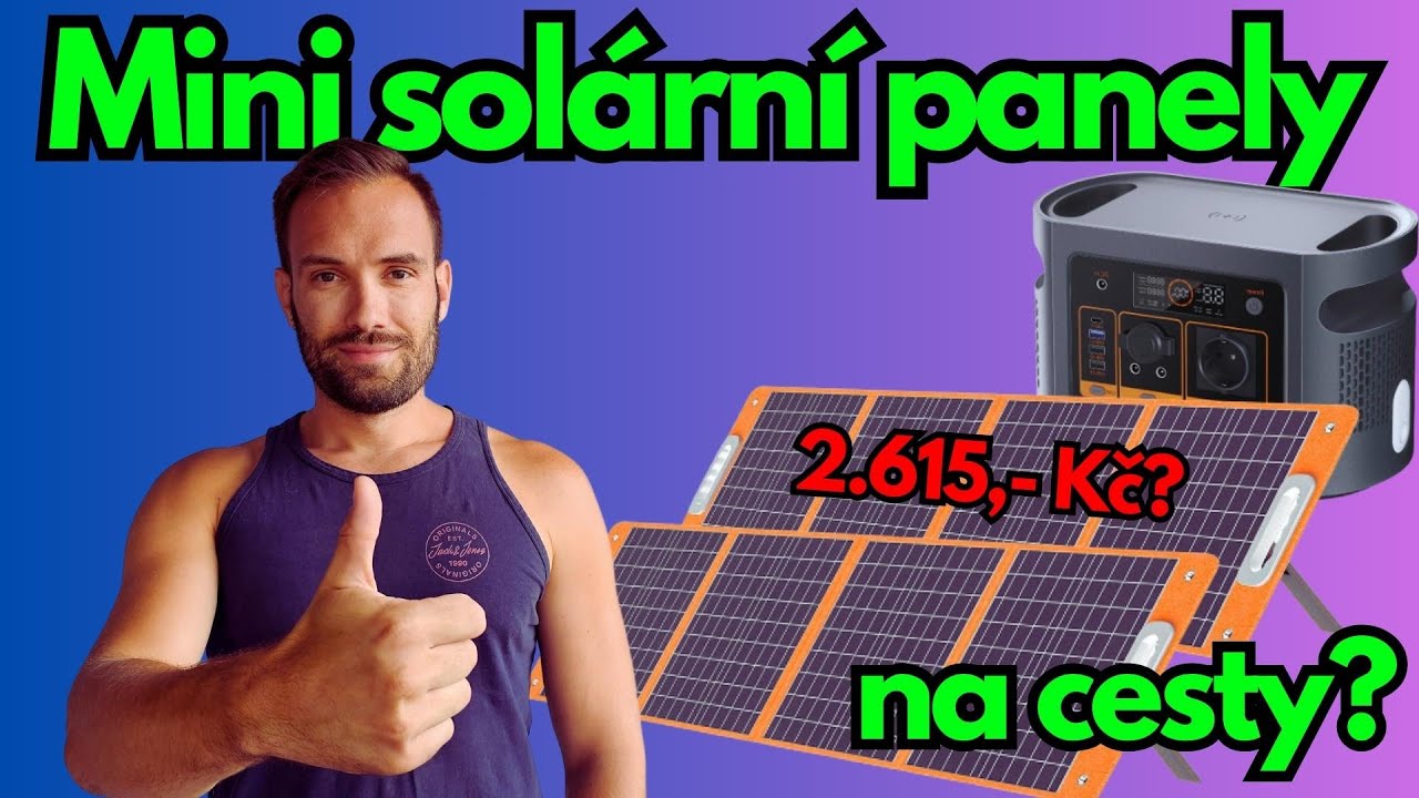 Mini solární panel Flashfish na cesty? 🇨🇿