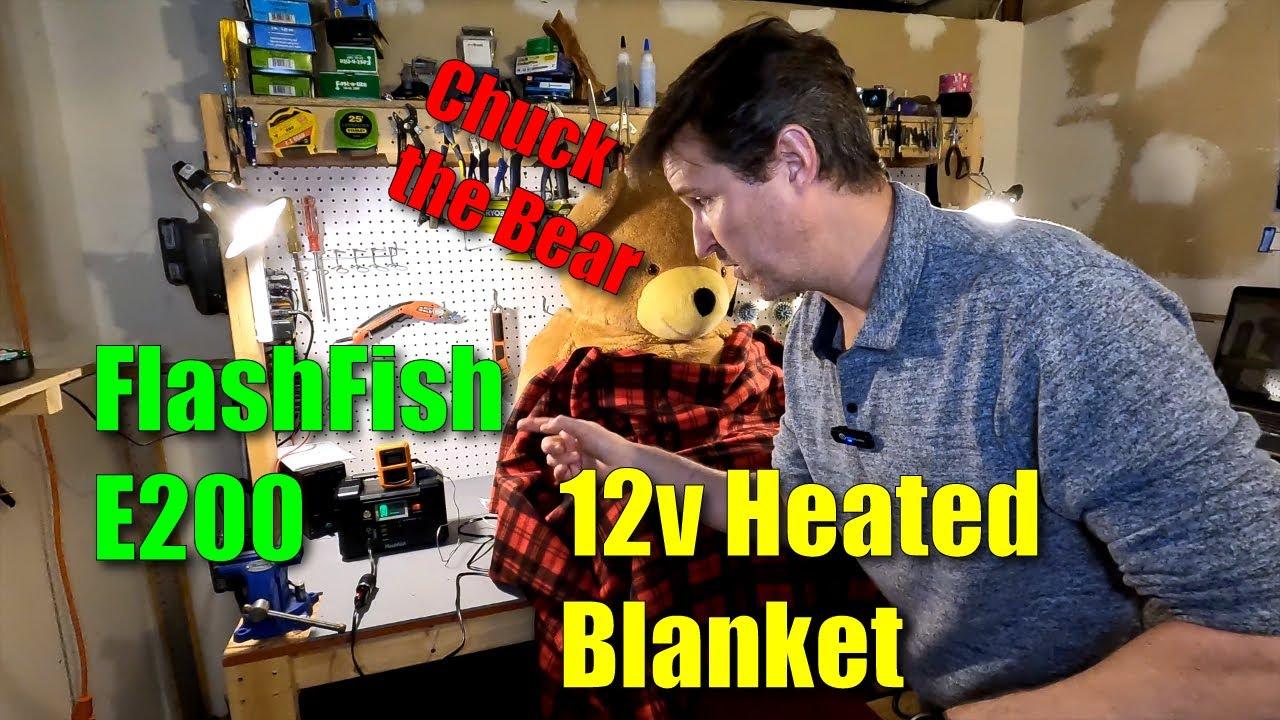 Powering a 12v Heated Blanket with a FlashFish E200