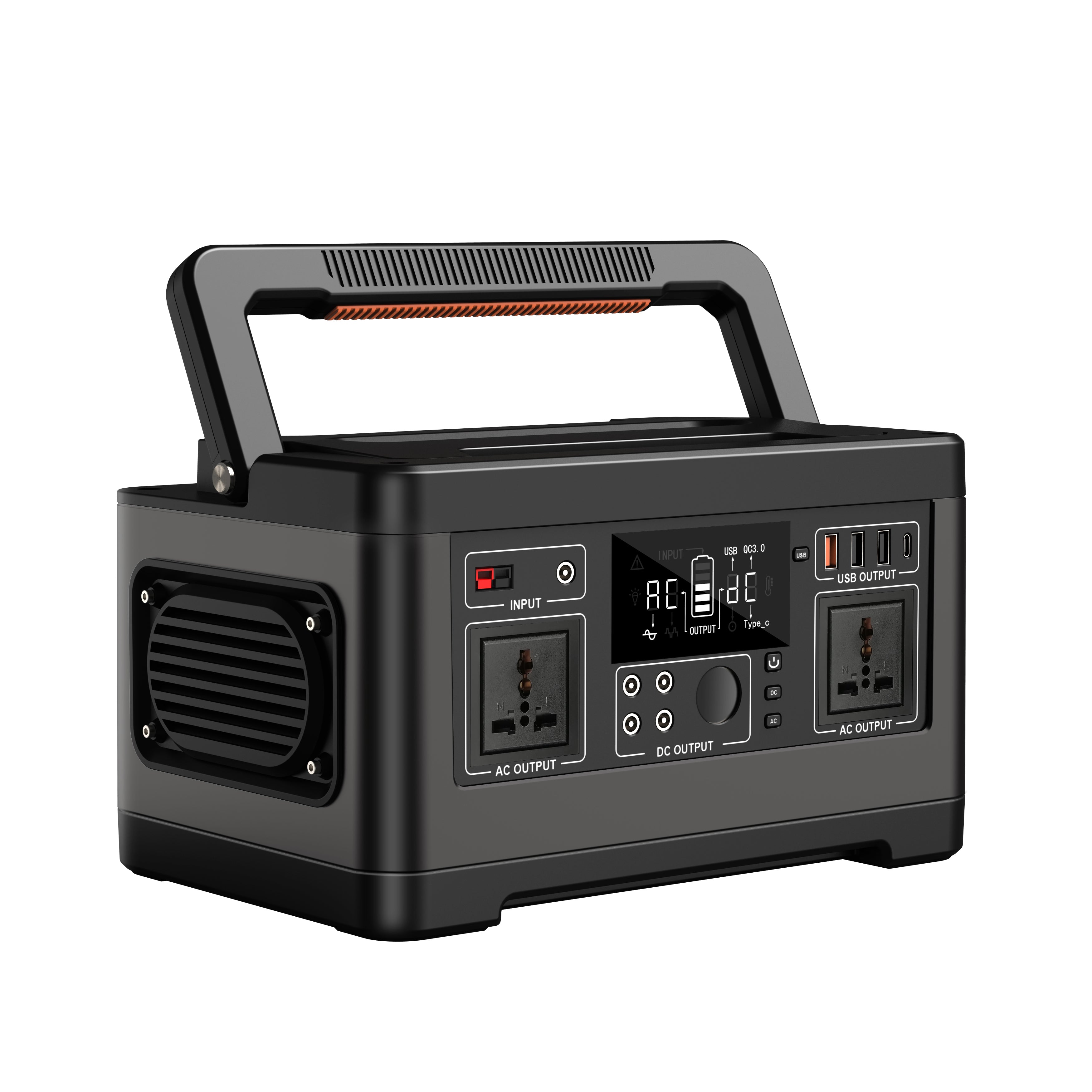 FlashFish P63 portable power station with AC outlets and USB ports for CPAP camping power planning