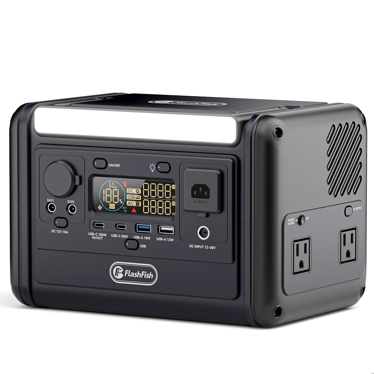 FlashFish T300PRO portable power station on a white background