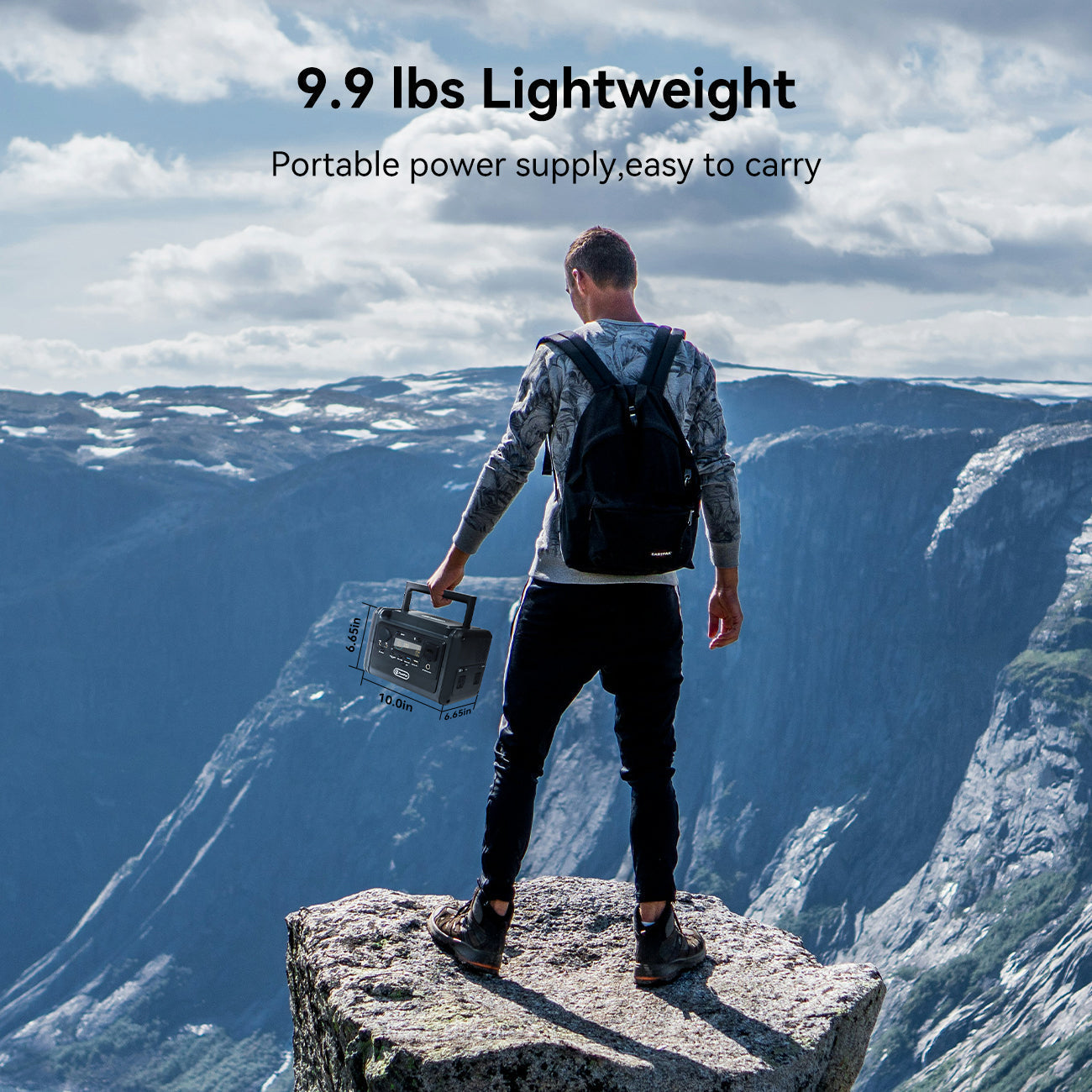 FlashFish T300PRO carried in a mountain setting
