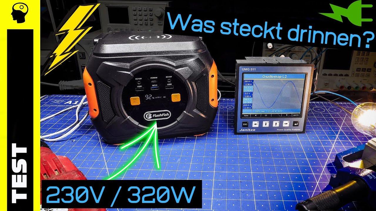 Portable Power Station 320W | FlashFish | Test | Zerlegt
