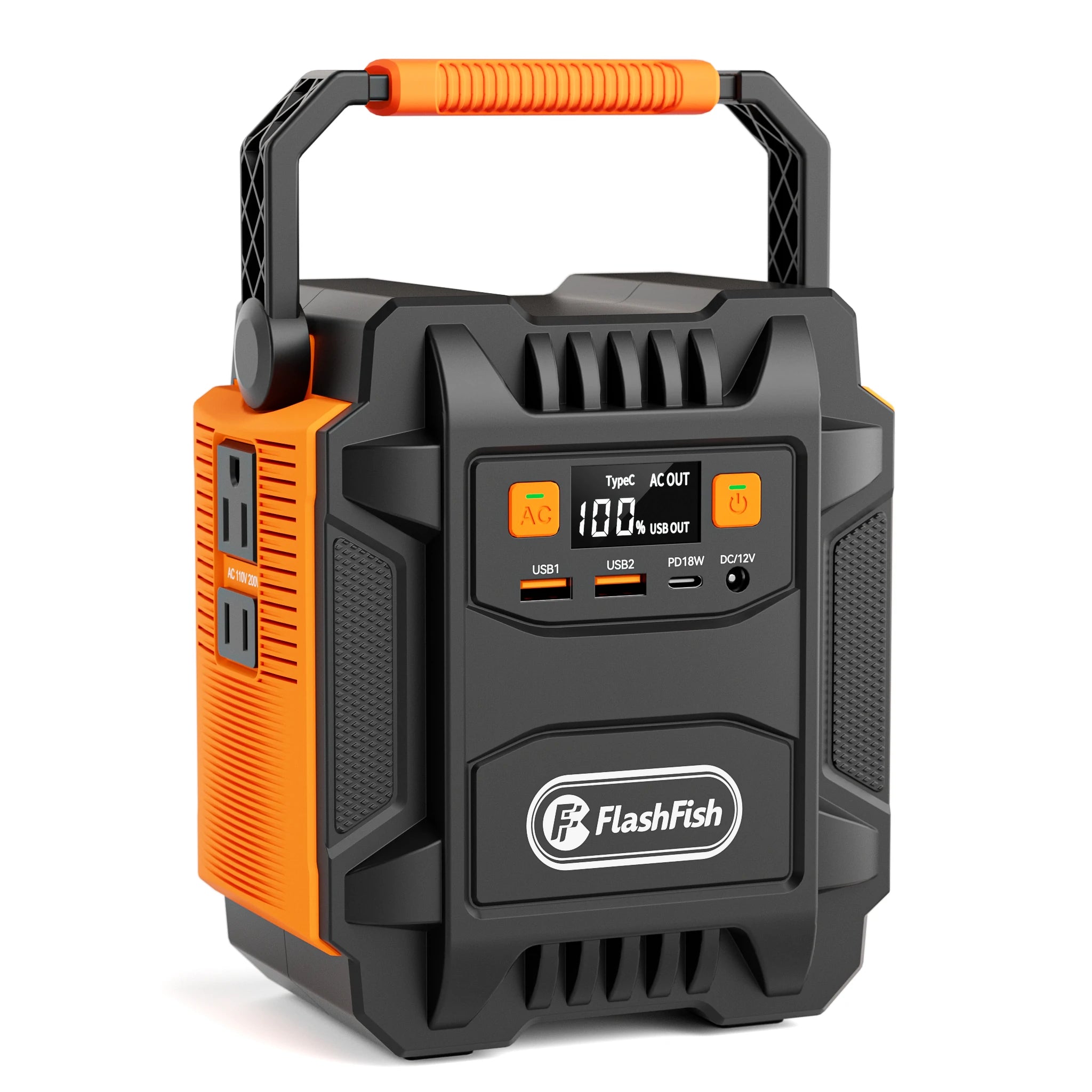 FlashFish A201 Portable Power Station | 200W + 172.8Wh Solar Generator FlashFish