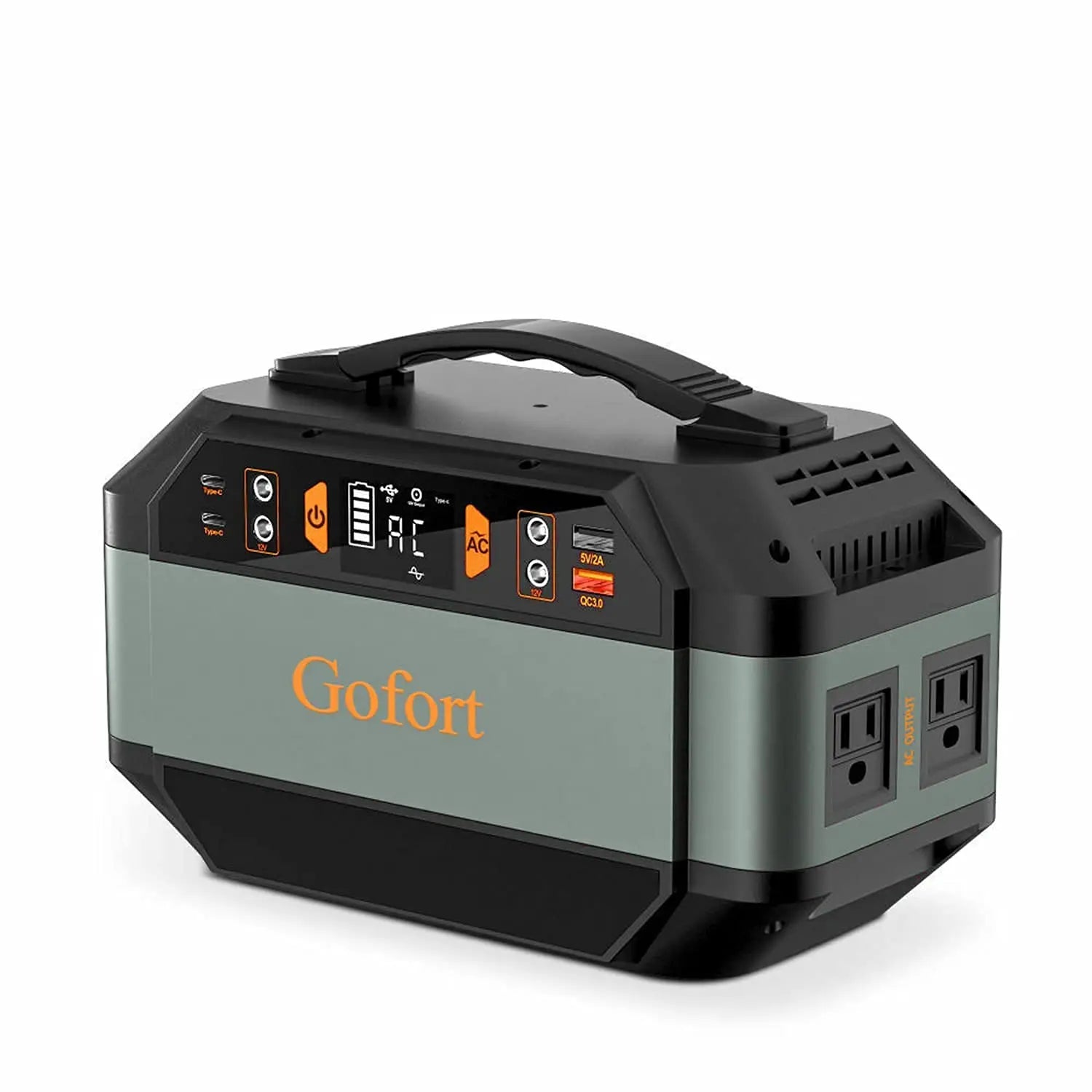 FlashFish P56 Portable Power Station with 330W output and 288Wh capacity.