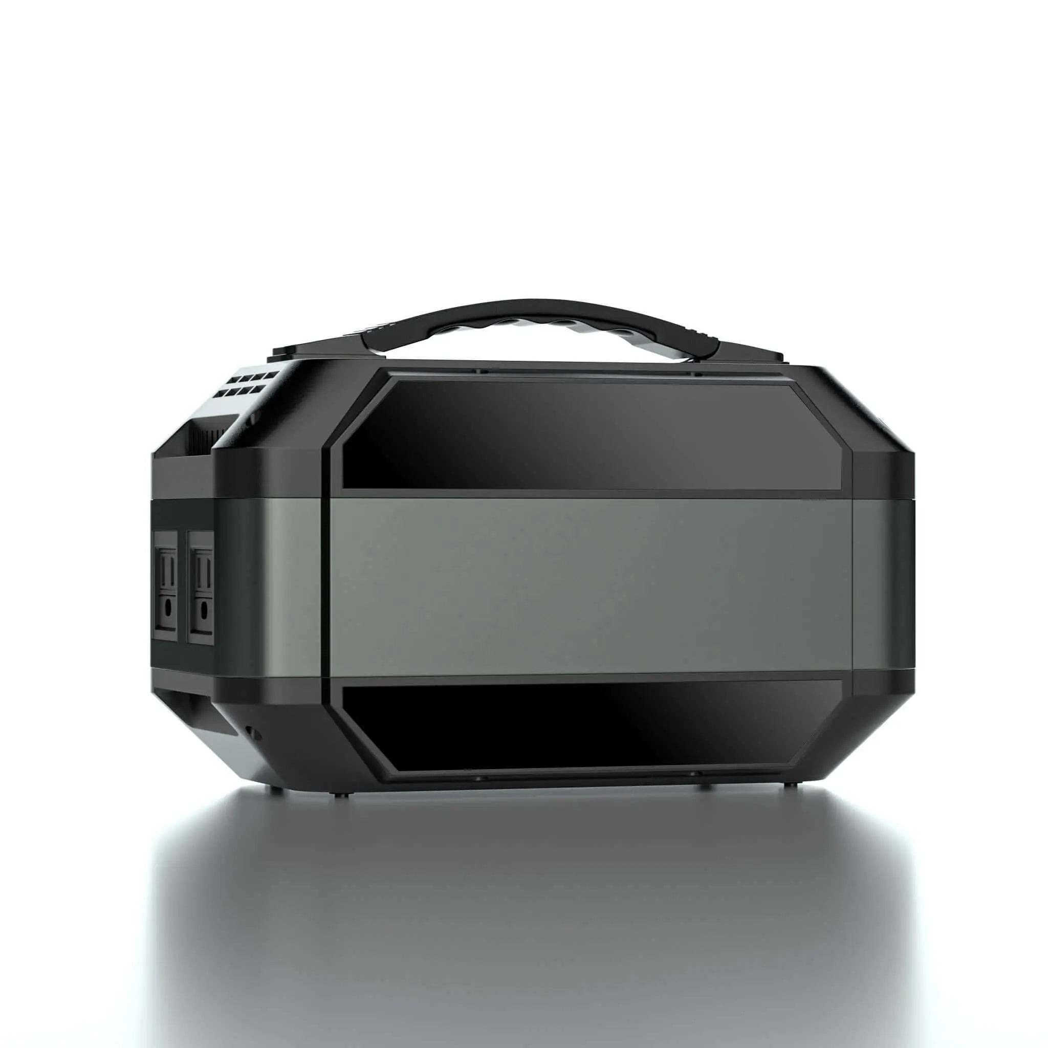 FlashFish P56 Portable Power Station with 330W output and 288Wh capacity.