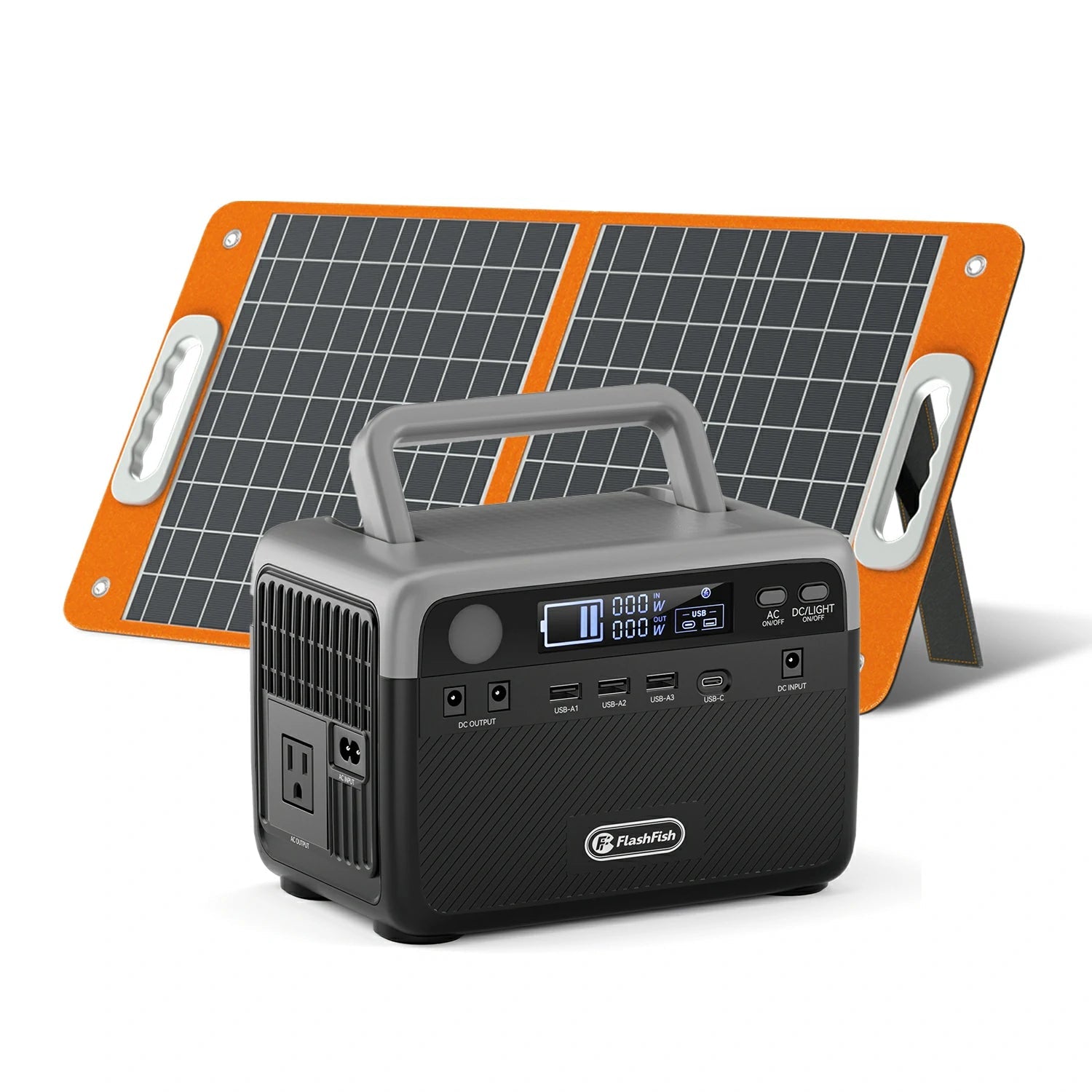 FlashFish BP030B Portable Power Station |【LFP】300W+230.4Wh US Flashfish Solar Generator