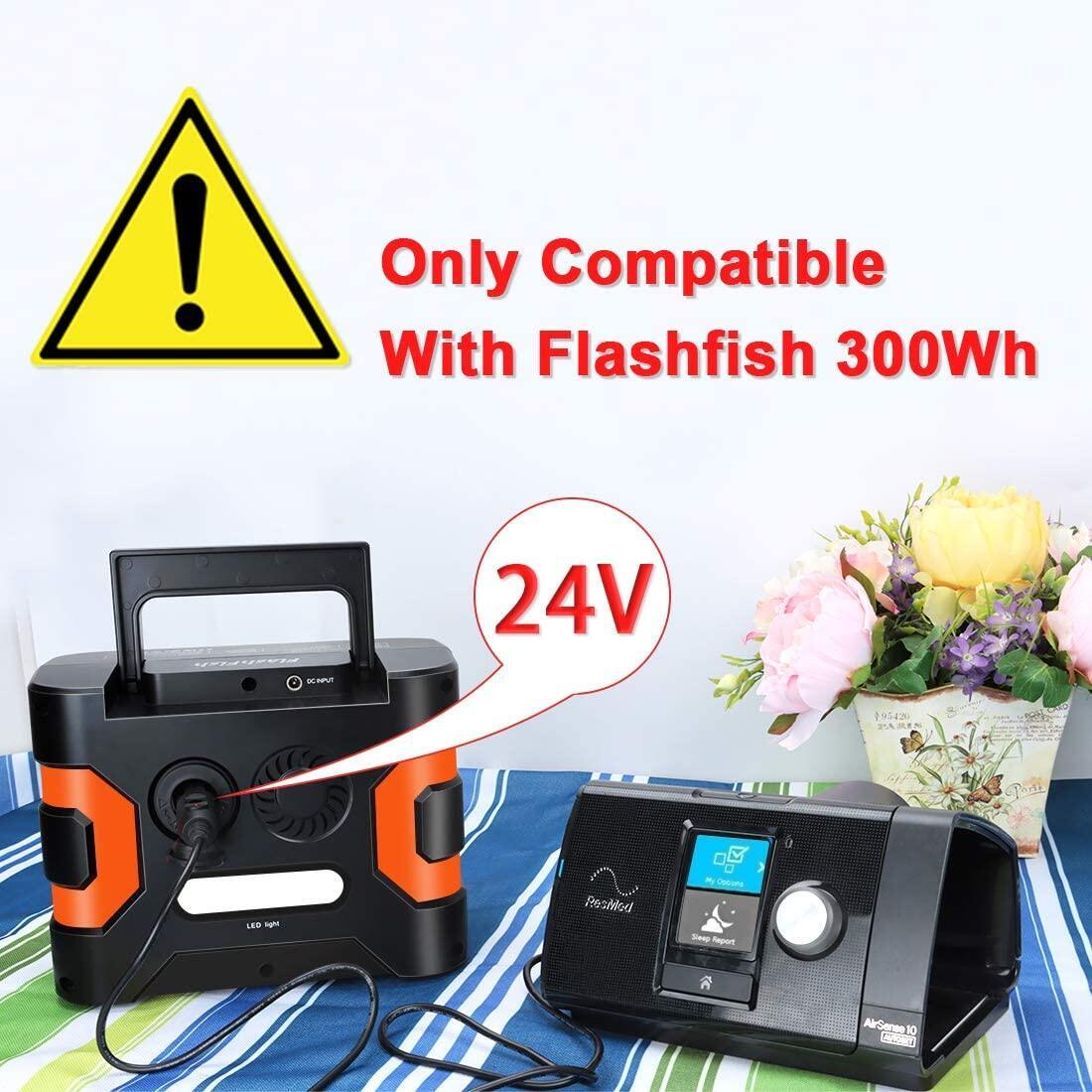 24V 3.8A DC Cable Compatible with S10 CPAP Machine, only for Flashfish EA300