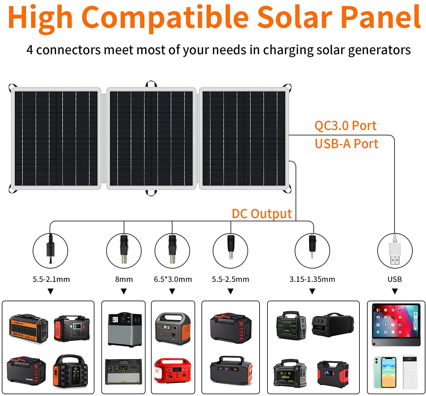 Flashfish Solar Generator (Flashfish A101 + Flashfish CSP60)