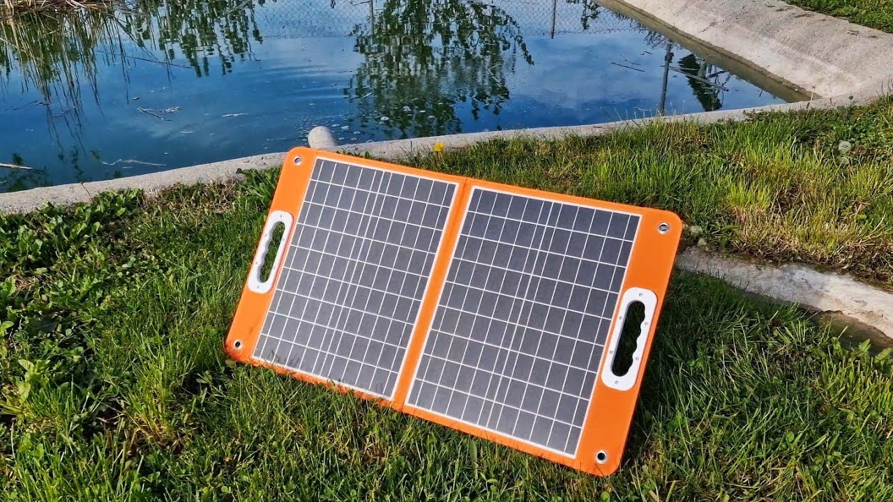 200W Pure Sine Portable Power Station FlashFish E200 and 60W Foldable Picnic Solar Charger
