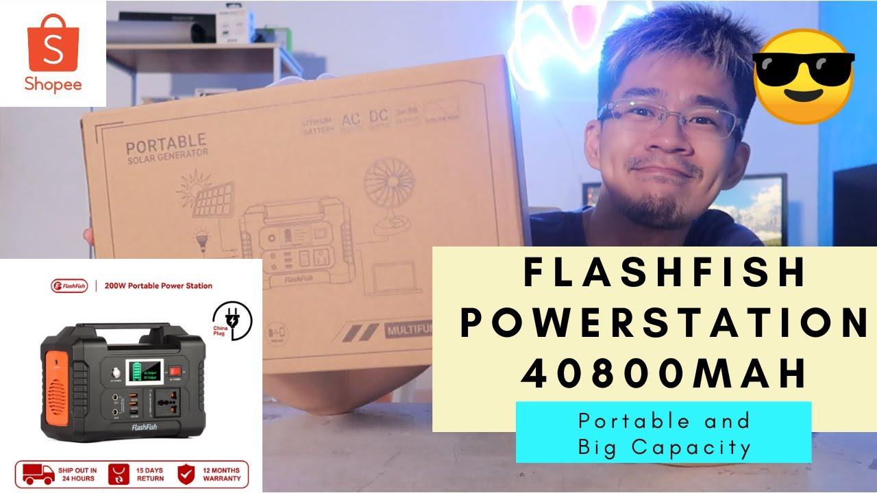 Unboxing FlashFish Power Station 40800mAh 200W Multi-Function Portable Big Capacity Solar Generator