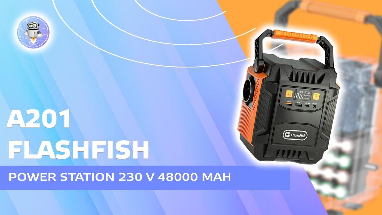 FlashFish A201 - compact charging station, AC 220 V, DC 12 V, USB, PD