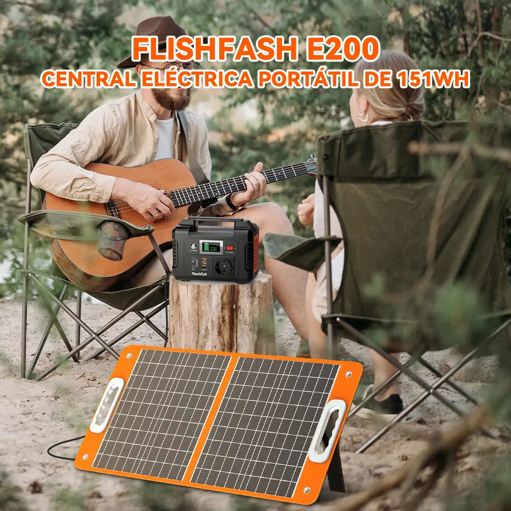 FlashFish E200 portable power station in a use-case scene