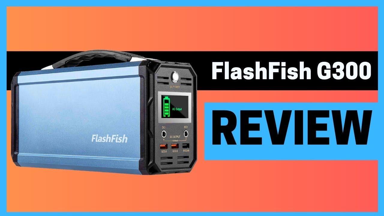 FlashFish G300 Portable Solar Generator Review ✔️