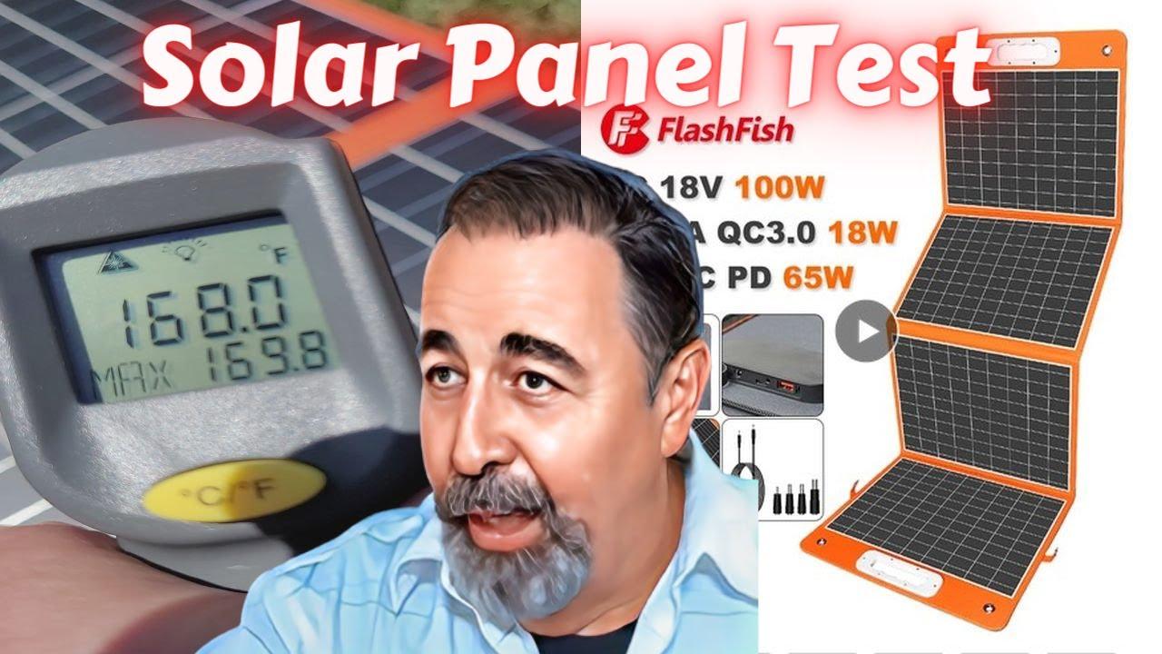 FlashFish 18V 100W Folding Solar Panel - Flashfish Solar Generator