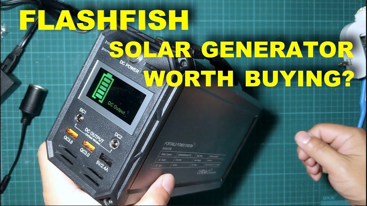 FLASHFISH SOLAR GENERATOR - UNBOXING REVIEW