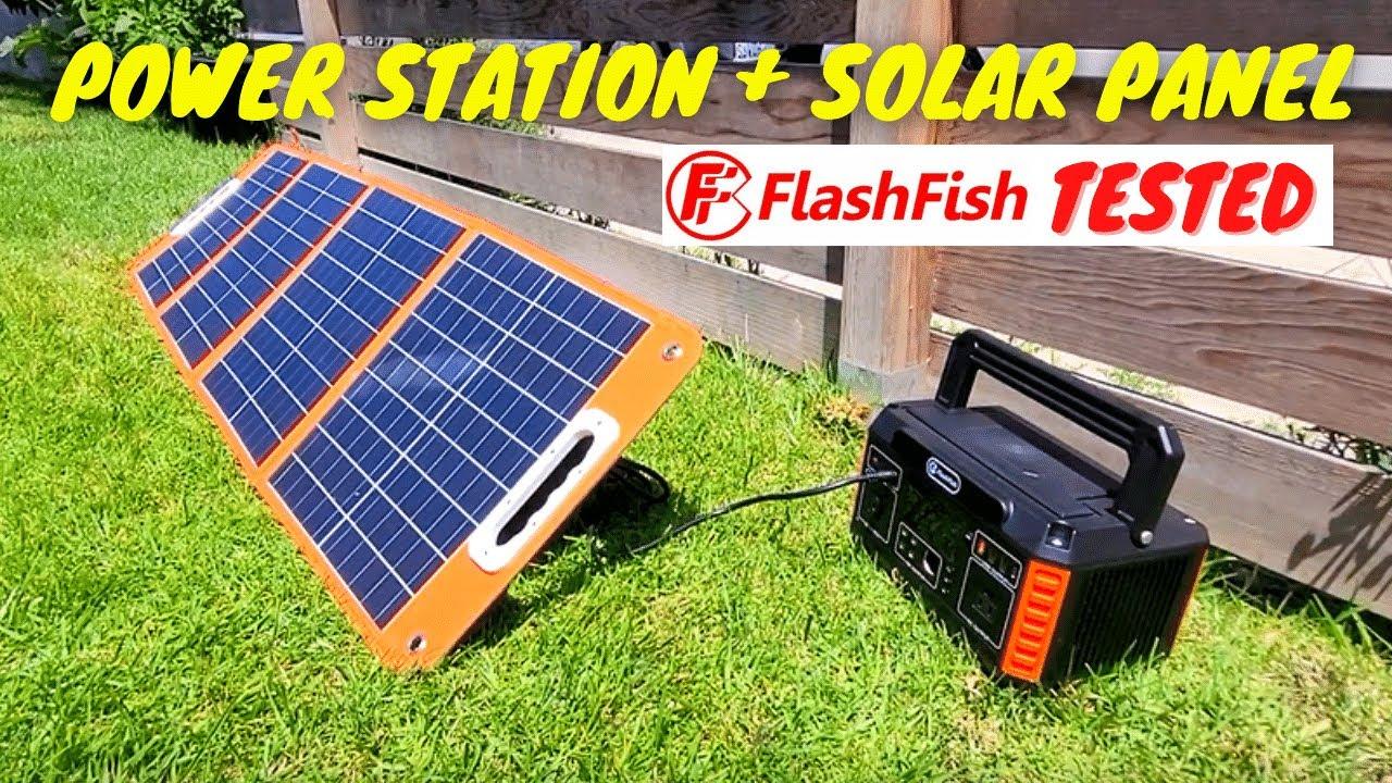 Flashfish P60 560W + 100w Solar Panel (Portable Power Station Test) - Flashfish Solar Generator