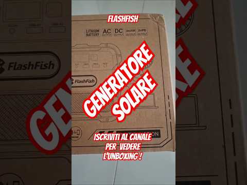NEW product unboxing coming soon power generator #shortsvideo #shortsviral #flashfish #shorts by Nino Spinner - Pesca Fishing Eging Surf Traina — YouTube video thumbnail