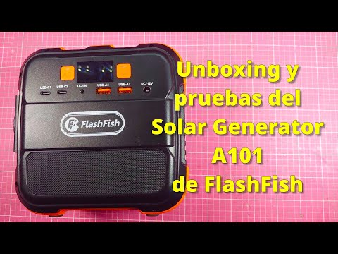 162 - UNBOXING Y PRUEBAS PORTABLE SOLAR GENERATOR A101 FLASHFISH by ea3grn — YouTube video thumbnail