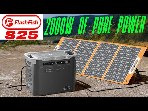 FLASHFISH S25 - 2000W "SUPER POWERFUL BEST BUY" Portable Power Station - FULL TEST by XTOM CICOS - Tech — YouTube video thumbnail