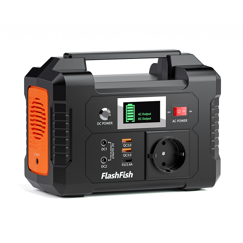 FlashFish E200 Portable Power Station | 200W+151Wh Compact Generator