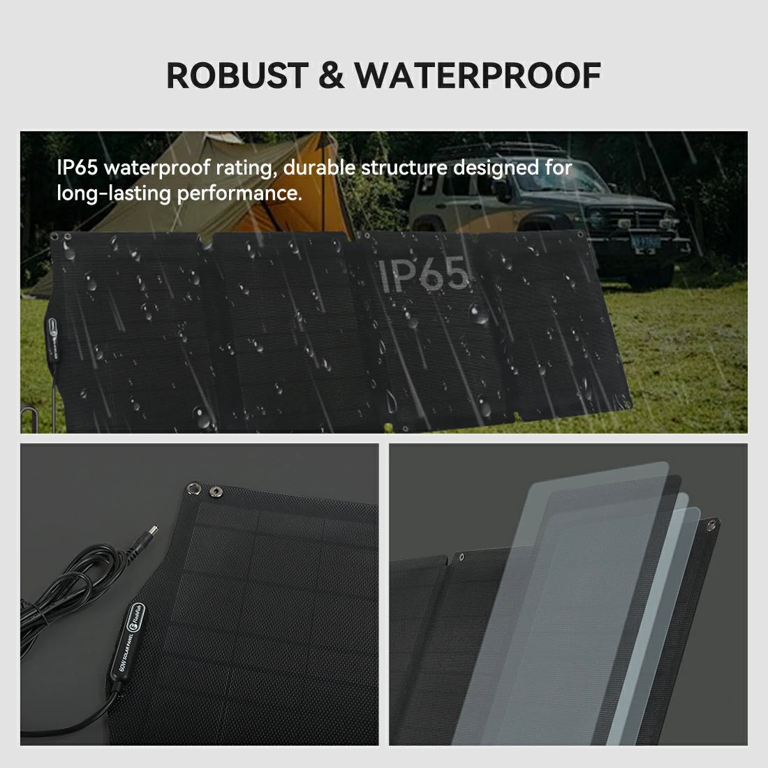 FlashFish E200 Portable Power Station +YSP60W Portable Solar Panel | 200W 151Wh+60W FlashFish