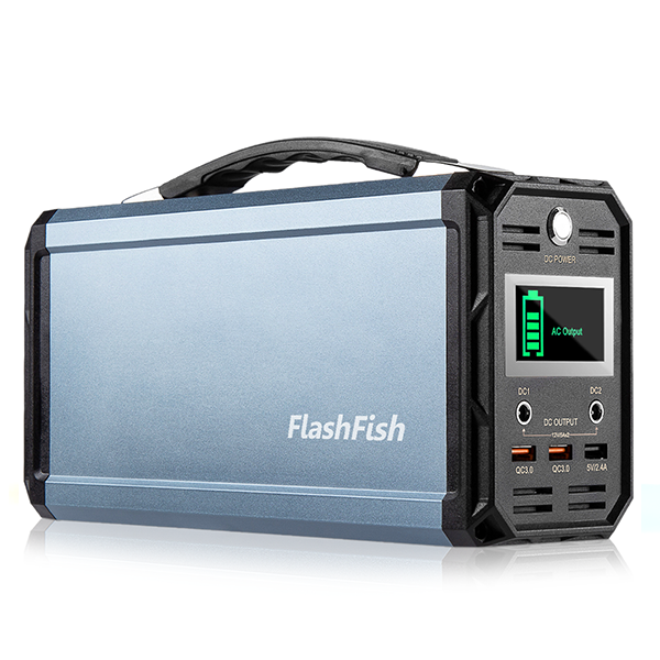 FlashFish G300+SP50 ソーラー発電機キット | 222Wh バッテリー + 50W ソーラーパネル