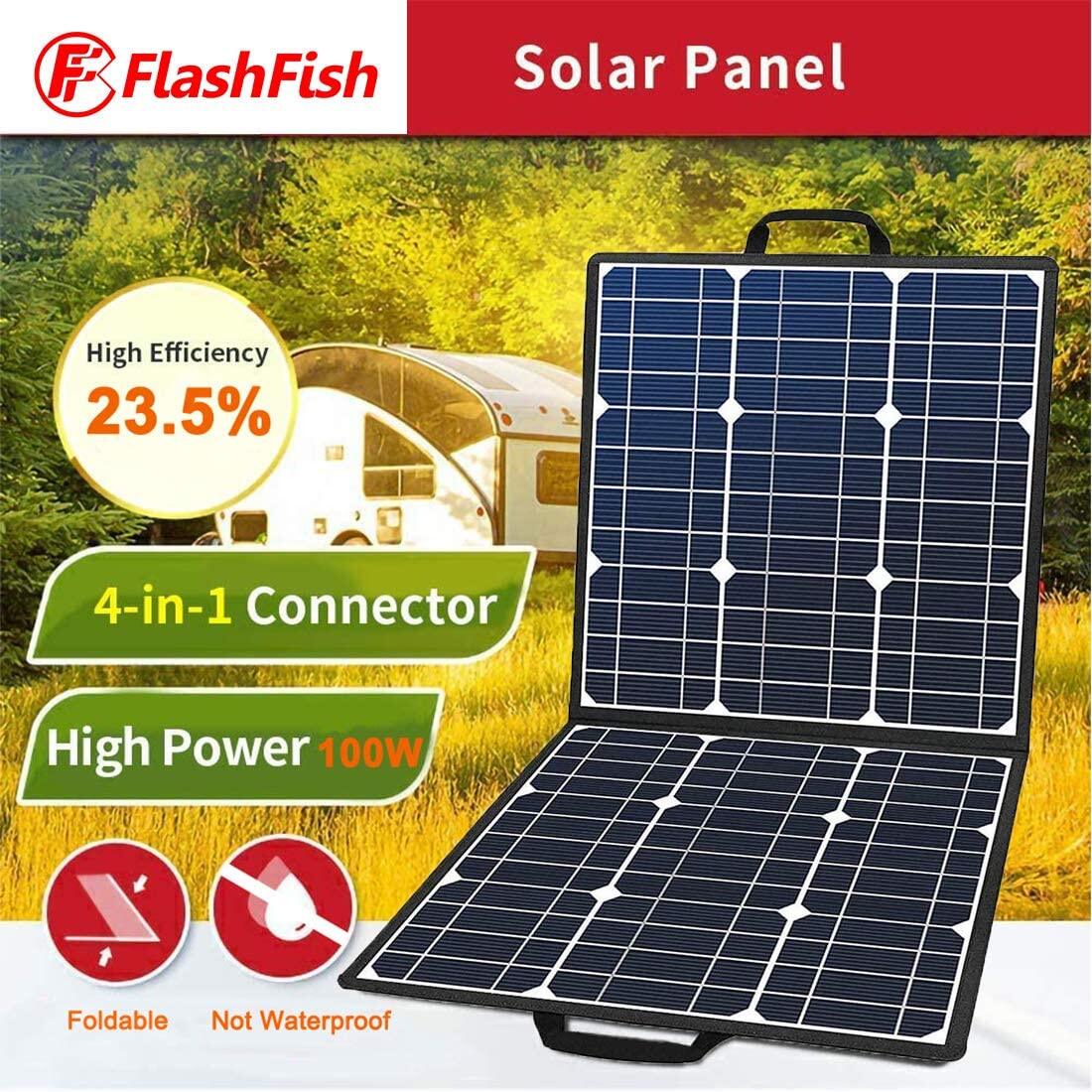 Flashfish 100W 18V Foldable Solar Panel