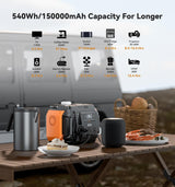 FlashFish A601 UPS Portable Power Station | 600W 540Wh/150000mAh - Flashfish Solar Generator